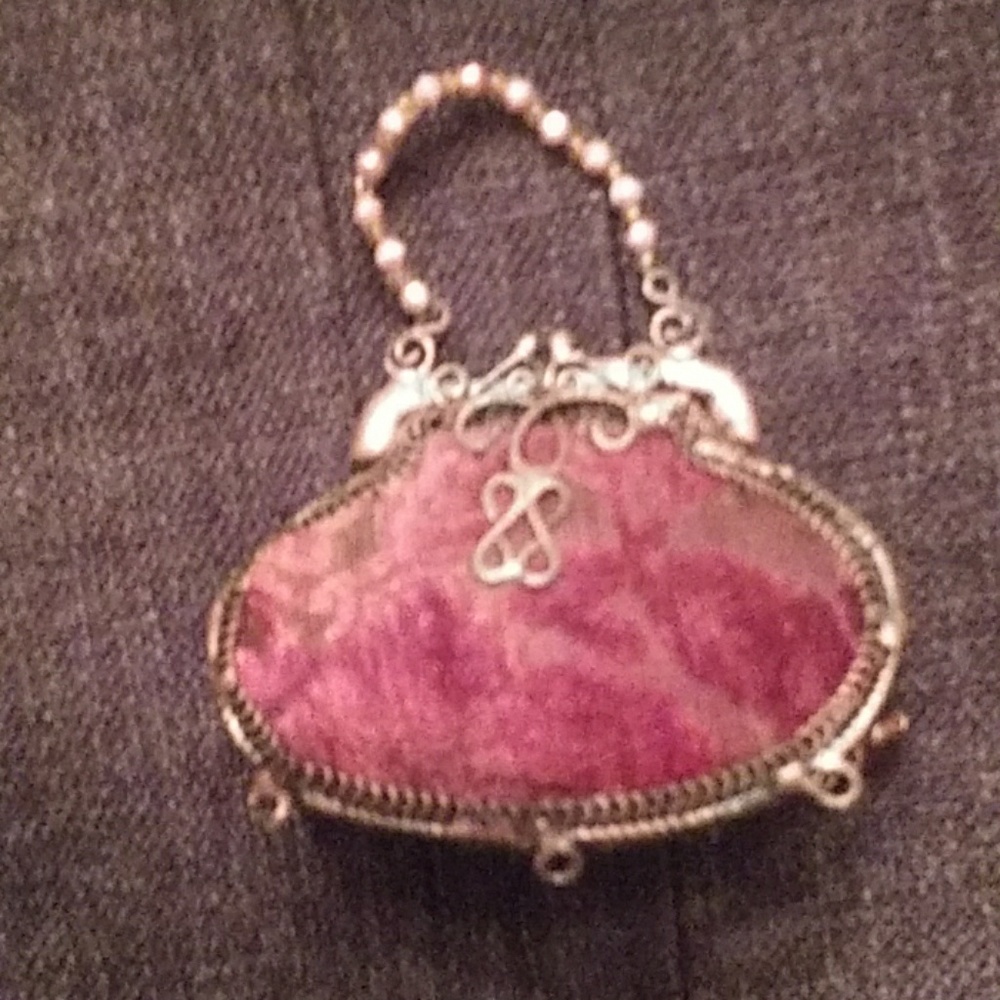 A very  old copper net purse from the 1800s